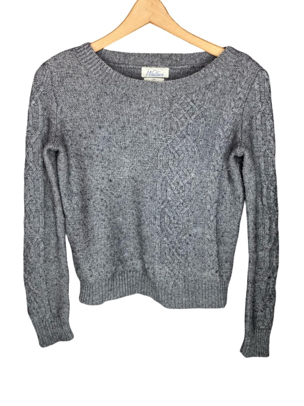 Wallace VTG Yak Blend cable knit sweater XS